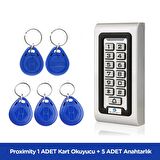 1 Adet SARKEY SR-200 Proximity Kart Okuyucu ve 5 Adet SARKEY SR-600 Proximity Anahtarlık (125 Khz)