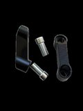 Üniversal Ayna Uzatma Genişletme Aparatı Siyah 10mm Düz Diş Pcx