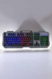 Oyuncu Klavyesi Q Klavye RGB Işıklı Mouse Hediyeli