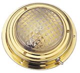 Tavan lambası. Sarı. Ø 171mm. 12V/15W. Şeffaf ve kırmızı iki ampullü.