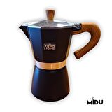MOKA POT 6 CUP (SİYAH)