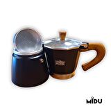 MOKA POT 6 CUP (SİYAH)