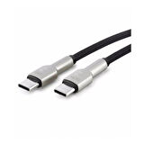 Subzero CL43 60W PD Type-C to Type-C Metal Hasır Hızlı Şarj ve Data Kablosu