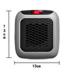 800 Watt Pri̇z Ti̇pi̇ Uzaktan Kumandali Taşinabi̇li̇r Isitici 