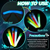Karanlıkta Yanan Asılabilir ip Aparatlı Glow Stick Lamba Seti 15cm
