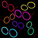 Glow Stick Yuvarlak Parti Gözlüğü 6 Adet