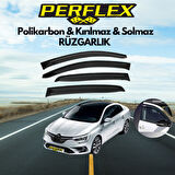 Perflex Polikarbon Kırılmaz Rüzgarlık V2 Renault Megane 4 Sedan Avant 2016+
