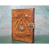 Taşlı Deri Defter Model 4 