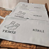 Baskılı Kirli-Temiz Seyahat (Çorap) Torbası