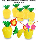 Ananas Pipetli Bardak