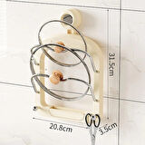 Mutfak Tava Tencere Kapak Tutucu Organizer Raf