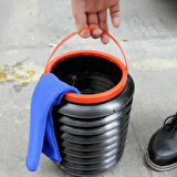 Çok Amaçlı Katlanabilir Araç İçi Kova