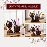 Dünya Tasarımlı Kalemlik - Öğretmenler Günü Hediyesi