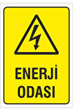 Iş Güvenliği Uyarı Levhası 17x24 Cm. (enerji Odası) (d-1724-008)