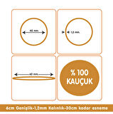 Paket Lastiği Naturel 1000adet %100 Kauçuk (okul-kırtasiye-paketleme-ambalaj)