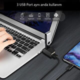 LineOn USB 3.0 to USB 3.0 ve USB 2.0 Port Çoğaltıcı Hub