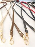 Spagetti Model Çanta Sapı Krem Renk Light Gold Metal