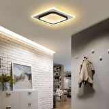 50x50cm Akrilikli Kare Kumandalı Dimli 3 Işık Renkli Led Tavan Lambası, Modern Avize
