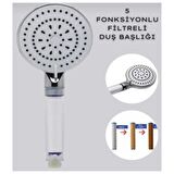 Truva (KİREÇ ÖNLEYİCİ TASARRUFLU) Fonksiyonlu Filtreli Duş Başlığı,filtreli Banyo Duş Başlığı
