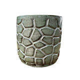 Bitki Tasarımı Ev dekorasyon Yeşil Eskitme Yonca Beton Saksı Çiçeklik Saksılık