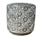 Bitki Tasarımı Ev dekorasyon Gri Yonca Beton Saksı Çiçeklik Saksılık