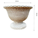 Bitki Tasarımı Ev dekorasyon Hasır Desen Ayaklı Aranjmanlık Beton Saksı Çiçeklik Saksılık