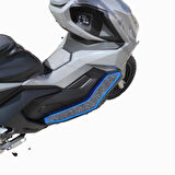 Motosiklet Aksesuar Koruyucu Paspas Kuba Chia 125cc Uyumlu Mavi Kenar Overloklu