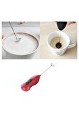  Pilli Mini Mixer Kahve Süt Köpürtücü Karıştırıcı Cappuccino Mixer
