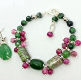 2433 Karma Doğal taşlı el yapımı bileklik