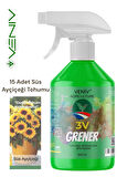 VENİV AGRİCULTURE Grener 500 ml Bitki Besini + 15 Süs Ayçiçeği Tohumu – Göz Alıcı Çiçekler