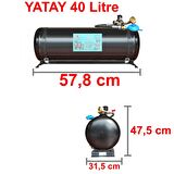 Karavan Lpg Tankı Yatay 40 Litre Tak Kullan Hazır Set