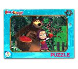 KS Games Frozen Elsa ve Maşa İle Koca Ayı 3+ Yaş Büyük Boy Puzzle 2x 24 Parça