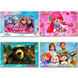 Frozen Elsa, Maşa İle Koca Ayı, Çilek Kız, Cocomelon Puzzle/Yapboz Set