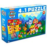 Trefl Paw Patrol (Holiday) 4+4 Lisanslı Puzzle/Jigsaw Mega Set