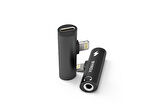 Syrox DT30L-LA Lightning - Lightning + 3.5mm AUX Midi Ses ve Şarj Ayırıcı Dönüştürücü - Siyah