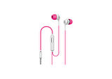 Syrox K7 3.5mm AUX 1.20mt Kablolu Mikrofonlu Kulakiçi Kulaklık - Pembe