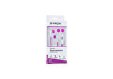 Syrox K7 3.5mm AUX 1.20mt Kablolu Mikrofonlu Kulakiçi Kulaklık - Pembe