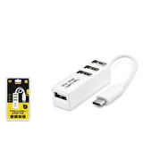 Hadron HDX7015 Type-C 3.1 - 4xUSB 3.0 Hub Telefon Uyumlu Type-C Çoklayıcı - Beyaz