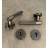 Rivax Meta Antik Sarı Zamak Yuvarlak Rozetli Oda Kapı Kolu 1 Takım