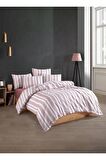 Modern Ultra Comfort Lastikli Çarşaflı Pamuklu Çift Kişilik Nevresim Takımı ( 2 Adet Yastık Kılıflı)