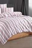 Modern Ultra Comfort Lastikli Çarşaflı Pamuklu Çift Kişilik Nevresim Takımı ( 2 Adet Yastık Kılıflı)