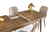 Lilyum Banklı Salon Yemek Mutfak Masası 90x145