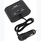 Üniversal 3 lü Çakmak Soketi 120W Çakmaklık Çoğaltıcı 2 Usb 1 Type-c Araç Şarj Cihazı Çakmaklık Şarj Çakmak Çoklayıcı 12v/24v