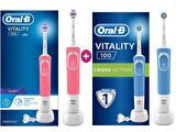 Oral-B Cross Action & 3D White Şarjlı Diş Fırçası 2'li