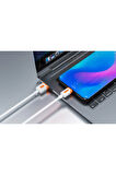 HIZLI ŞARJ VE DATA KABLOSU TYPE-C TO USB