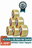 Astel Koli Bandı 45x100 Şeffaf 6'lı Paket