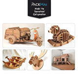 PackMai 50x70cm Oluklu Mukavva  (10ADET) 3mm Karton (Proje-Puzzle-Tuval-Maket-Okul-Hobi-Çerçeve Kartonu)
