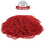 Paket Lastiği Kırmızı 1000Adet %100 Kauçuk (Okul-Kırtasiye-Paketleme-Ambalaj)