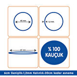 Paket Lastiği Mavi 1000Adet %100 Kauçuk (Okul-Kırtasiye-Paketleme-Ambalaj)