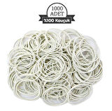 Paket Lastiği Ekru 1000Adet %100 Kauçuk (Okul-Kırtasiye-Ambalaj-Paketleme)
